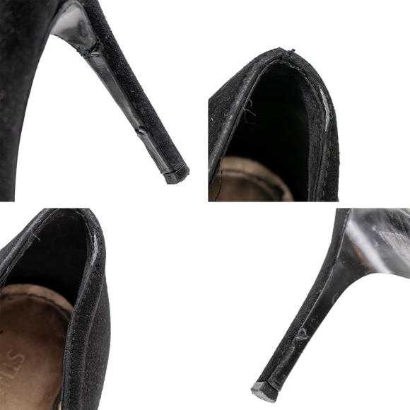 Stuart Weitzman Black Suede Pointed Toe Pumps – US‎ 7 - Picture 11 of 12